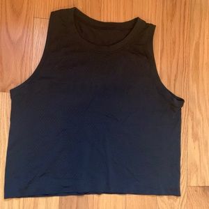 LULU LEMON  Breeze By Muscle Crop Tank
